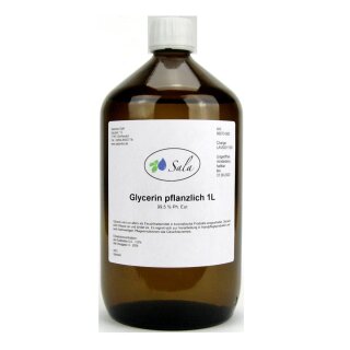 Sala Glycerin E422 pflanzlich 99,5% Ph. Eur. 1 L 1000 ml Glasflasche