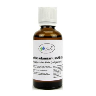 Sala Macadamianussöl kaltgepresst BIO 50 ml