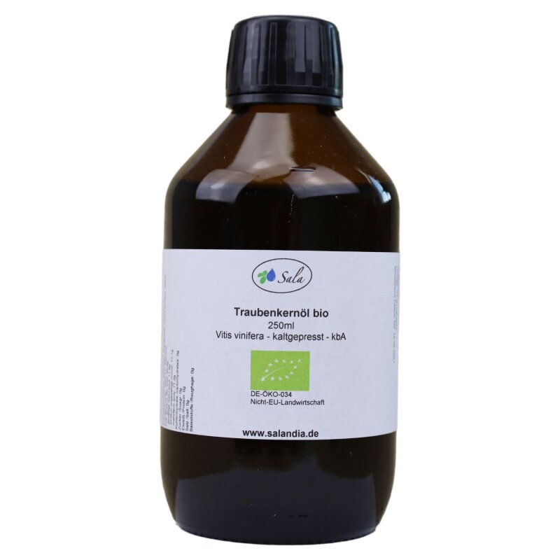 Traubenkernöl Kaltgepresst – 250 Ml, Rein & Pflegend Für Haut & Haar