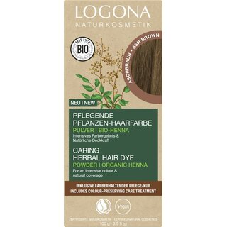 Logona Nourishing Herbal Hair Color Henna Powder Ash Brown vegan 100 g
