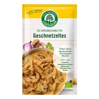 Lebensbaum Seasoning Mix Veal Strips in Cream and Mushroom Sauce organic 28 g bag