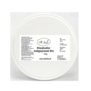 Sala Shea Butter cold pressed organic 100 g can