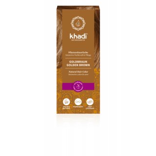 Khadi Natural Hair Color golden brown vegan 100 g