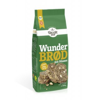 Bauckhof Baking Mixture Wunderbrød with Nuts gluten free organic 600 g