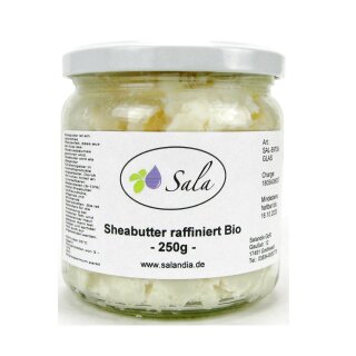 Sala Sheabutter raffiniert BIO 250 g Glas