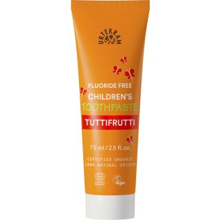 Urtekram Zahncreme Tuttifrutti Kinder fluoridfrei vegan 75 ml