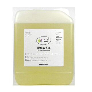 Sala Betain HT Waschtensid 2,5 L 2500 ml Kanister voraussichtlich KW 30 wieder lieferbar