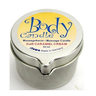Stuwa Body Candle Massagekerze Caramel Cream konv. 50 ml Metalldose