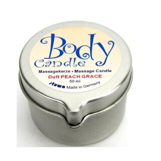 Stuwa Body Candle Massagekerze Peach Grace konv. 50 ml Metalldose