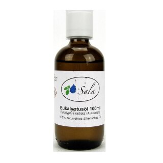 Sala Eucalyptus Radiata essential oil 100% pure 100 ml glass bottle