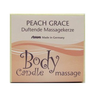 Stuwa Body Candle Massagekerze Peach Grace konv. 115 ml Design Metalldose in Schachtel