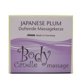 Stuwa Body Candle Massagekerze Japanese Plum konv. 115 ml Design Metalldose in Schachtel