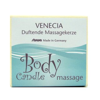 Stuwa Body Candle Massagekerze Venecia konv. 115 ml Design Metalldose in Schachtel