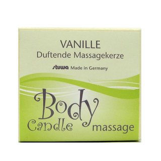 Stuwa Body Candle Massagekerze Vanille konv. 115 ml Design Metalldose in Schachtel
