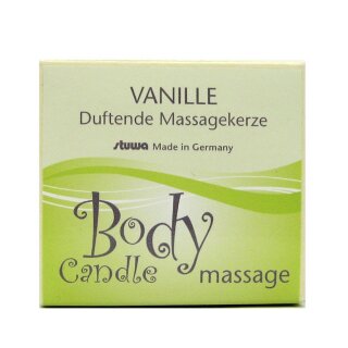 Stuwa Body Candle Massagekerze Vanille konv. 115 ml Design Metalldose in Schachtel