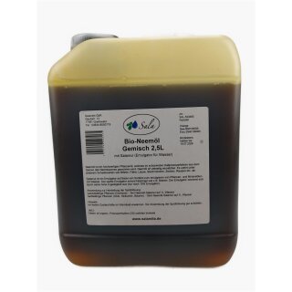 Sala Neemöl kaltgepresst bio mit Rimulgan Emulgator 2,5 L 2500 ml Kanister
