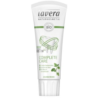 Lavera Zahncreme Complete Care Minze mit Natriumfluorid vegan 75 ml