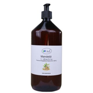 Sala Mandelöl süß raffiniert Ph. Eur. 1 L 1000 ml PET Flasche mit Pumpe