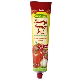 Rapunzel Tomaten Paprika Mark mit 46% Paprika bio 200 g Tube