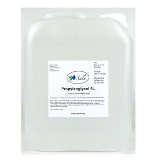 Sala Propylenglykol 1,2-Propandiol 99,8% E1520 USP Ph. Eur. 5 L 5000 ml Kanister
