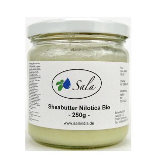 Sala Shea Butter Nilotica cold pressed organic 250 g glass