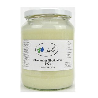 Sala Shea Butter Nilotica cold pressed organic 500 g glass