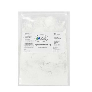 Sala Hyaluronan Hyaluronic Acid low molecular 1 g bag