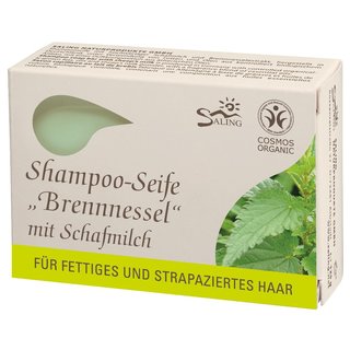 Saling Shampoo Seife Brennnessel mit Schafmilch 125 g
