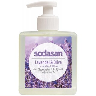 Sodasan Organic Plant Soap Lavender Olive liquid vegan 300 ml