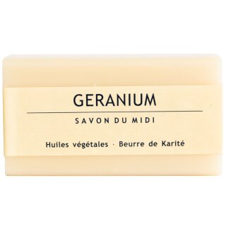Savon du Midi Karité Seife Geranium vegan 100 g über Bestand hinaus voraussichtlich KW 49 wieder lieferbar