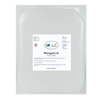 Sala Ethanol Alcohol 96,5% undenatured food grade conv. 5 L 5000 ml canister