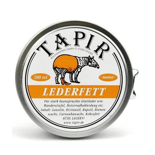 Tapir Lederfett natur 200 ml