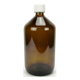 Sala Brown Glass Bottle DIN 28 with Child Safety Lock & Tamper-Evident Closure 1 L 1000 ml