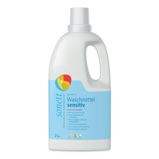 Sonett Waschmittel sensitiv flüssig vegan 2 L 2000 ml Flasche