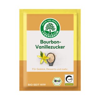 Lebensbaum Bourbon Vanilla Sugar vegan organic 4 x 8 g