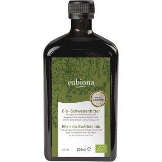 Eubiona Schwedenbitter Kräuterlikör 30 % vol bio 500 ml