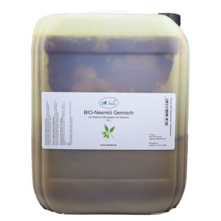 Sala BIO-Neemöl kaltgepresst mit Salamul Emulgator fertig gemischt 10 L 10000 ml Kanister