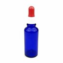 Sala Blue Glass Bottle DIN 18 Pipet white-red 30 ml