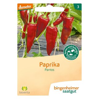 Bingenheimer Seeds Paprika Pantos demeter organic for approx 10 plants