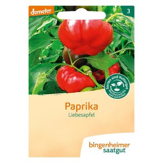 Bingenheimer Seeds Paprika Love Apple demeter organic for approx 15 plants