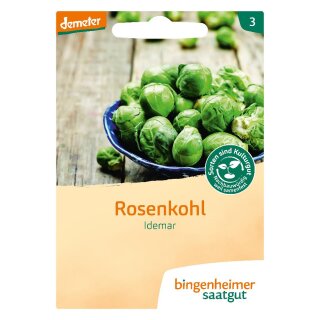 Bingenheimer Seeds Brussels Sprouts Idemar demeter organic for approx 40 plants