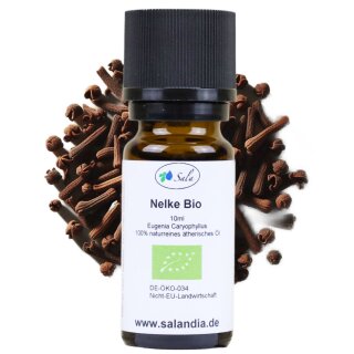 Sala Nelkenblütenöl Gewürznelke Aroma ätherisches Öl naturrein BIO 10 ml