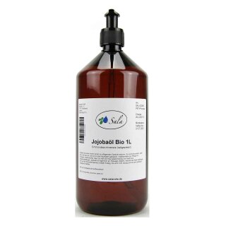 Sala Jojobaöl kaltgepresst BIO 1 L 1000 ml PET Flasche mit Pumpe