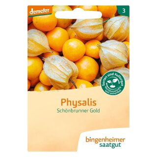 Bingenheimer Seeds Physalis Schönbrunner Gold demeter organic for approx 20 plants