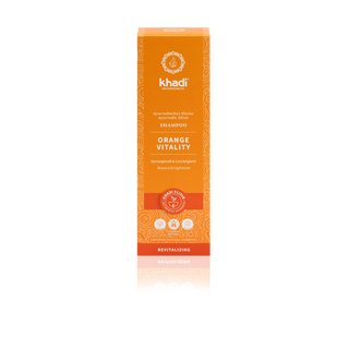 Khadi Ayurvedic Elixir Shampoo Orange Vitality Bounce & Lightness vegan 200 ml