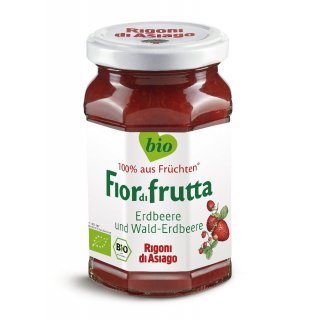 Rigoni di Asiago Fiordifrutta Strawberry & Wild Strawberry vegan organic 250 g