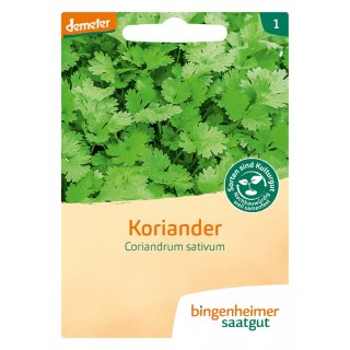 Bingenheimer Seeds Coriander Coriandrum sativum demeter organic for approx 5 m²