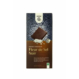 Gepa Grand Chocolat Fleur de Sel Noir 70% vegan organic 100 g