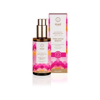 Khadi Ayurvedic Elixir Body Oil Pink Lotus Beauty vegan 100 ml