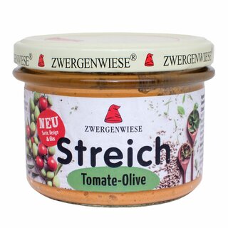 Zwergenwiese Spread Tomato Olive gluten free vegan organic 180 g